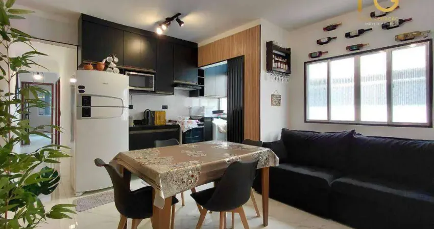 Apartamento com 2 dormitórios à venda, 60 m² por r$ 380.000,00 - guilhermina - praia grande/sp