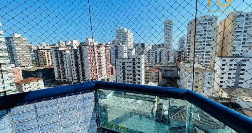 Apartamento com 1 dormitório à venda, 55 m² por r$ 390.000,00 - canto do forte - praia grande/sp