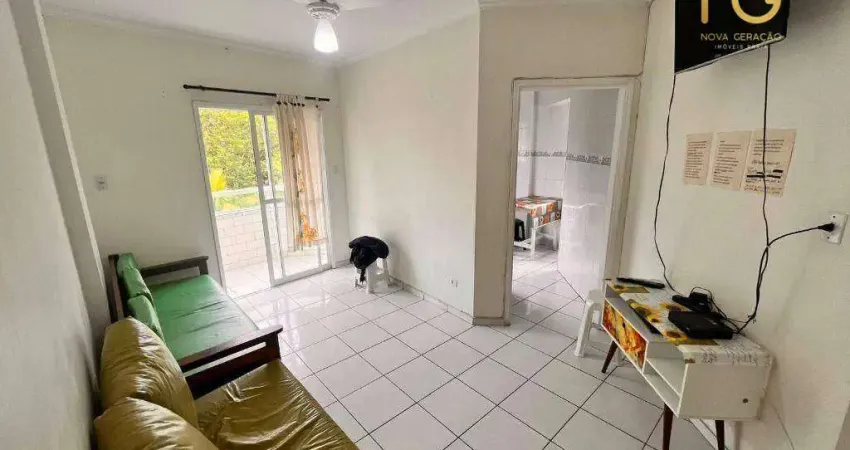 Apartamento com 1 dormitório à venda, 45 m² por r$ 250.000,00 - aviação - praia grande/sp