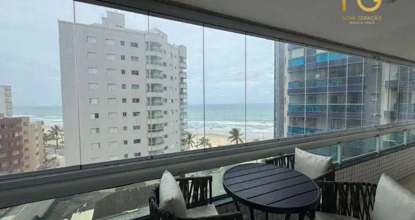 Apartamento com 2 dormitórios à venda, 93 m² por r$ 590.000,00 - caiçara - praia grande/sp
