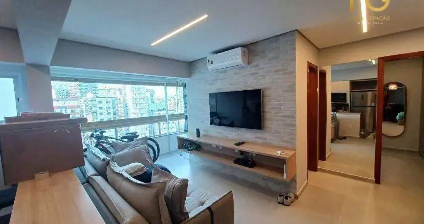 Apartamento com 1 dormitório à venda, 47 m² por r$ 365.000,00 - vila caiçara - praia grande/sp