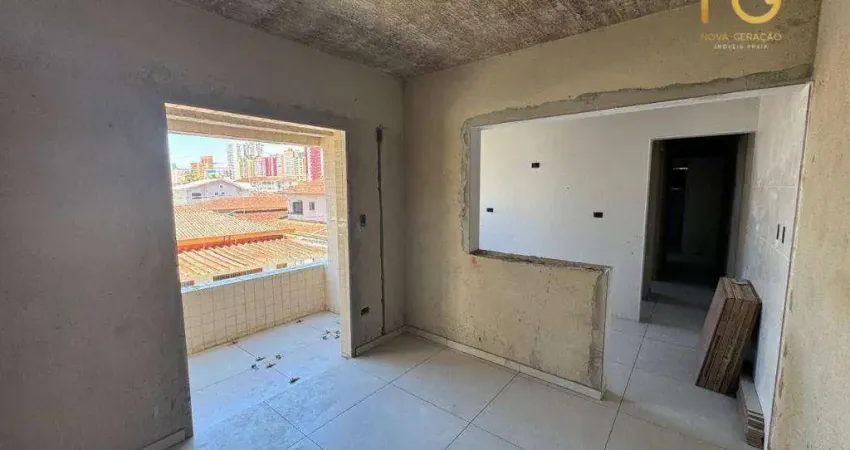 Apartamento com 2 dormitórios à venda, 54 m² por r$ 450.000,00 - canto do forte - praia grande/sp
