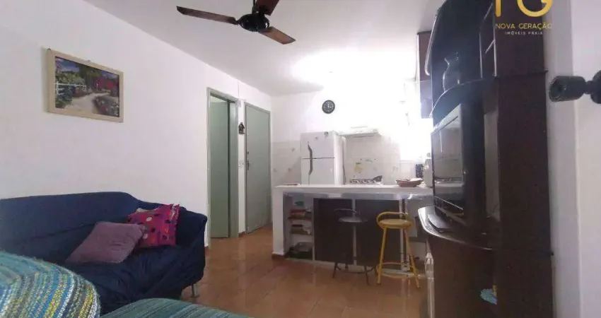 Kitnet com 1 dormitório à venda, 33 m² por r$ 160.000,00 - aviação - praia grande/sp