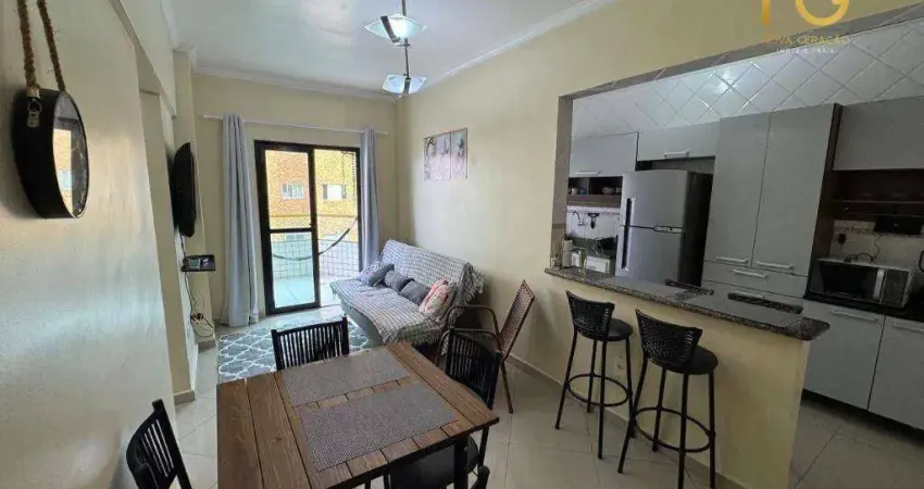 Apartamento com 1 dormitório à venda, 56 m² por r$ 315.000,00 - tupi - praia grande/sp