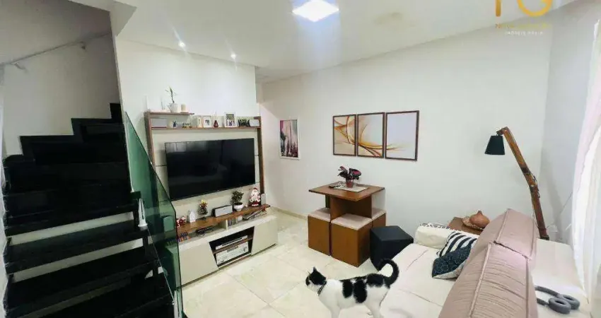 Sobrado com 2 dormitórios à venda, 57 m² por r$ 330.000,00 - vila caiçara - praia grande/sp