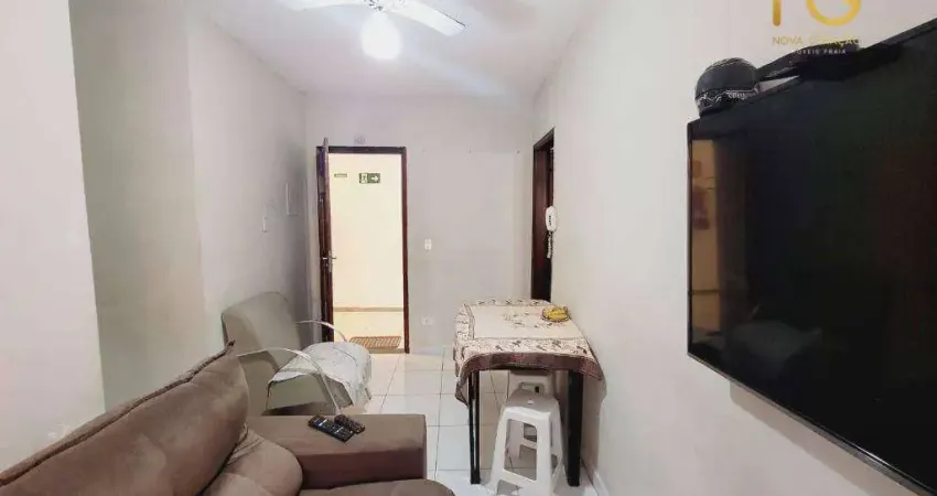 Apartamento com 1 dormitório à venda, 37 m² por r$ 245.000 - aviação - praia grande/sp