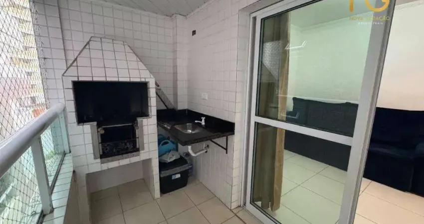Apartamento com 1 dormitório à venda, 51 m² por r$ 350.000,00 - caiçara - praia grande/sp