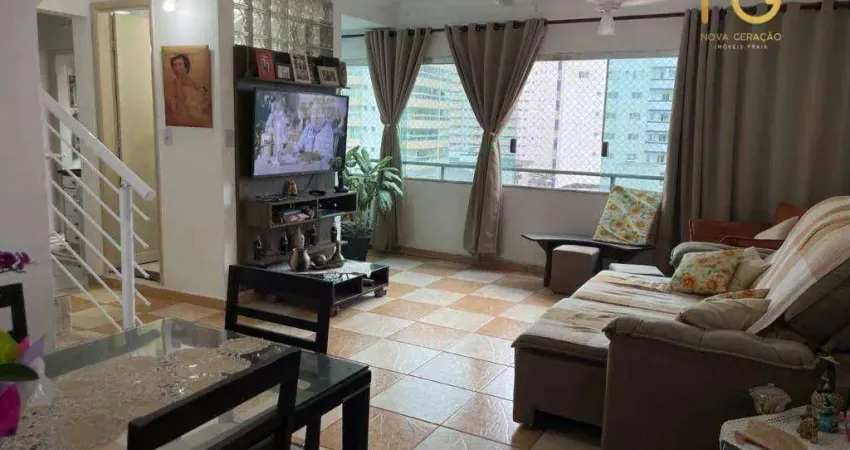 Apartamento Triplex com 2 dormitórios à venda, 116 m² por R$ 450.000,00 - Aviação - Praia Grande/SP