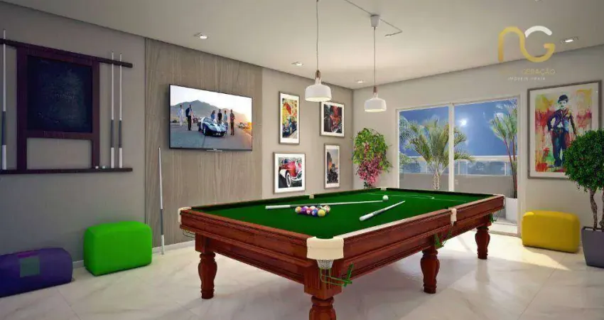 Apartamento com 2 dormitórios à venda, 63 m² por r$ 411.865,00 - balneário pires - praia grande/sp