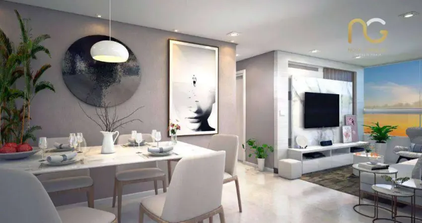 Apartamento com 2 dormitórios à venda, 71 m² por r$ 627.264,00 - vila guilhermina - praia grande/sp