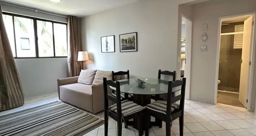 Apartamento um dormitório mobiliado à venda nas Gaivotas, com ESCRITURA PÚBLICA!