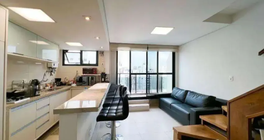 Apartamento Duplex com 1 dormitório à venda, 88 m² por R$ 2.000.000,00 - Itaim Bibi - São Paulo/SP