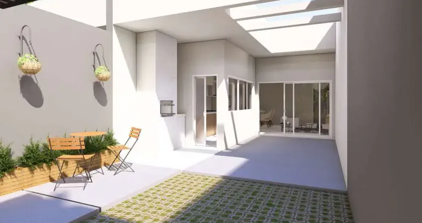 Geminado planta baixa com 5m de abertura e 3 quartos.