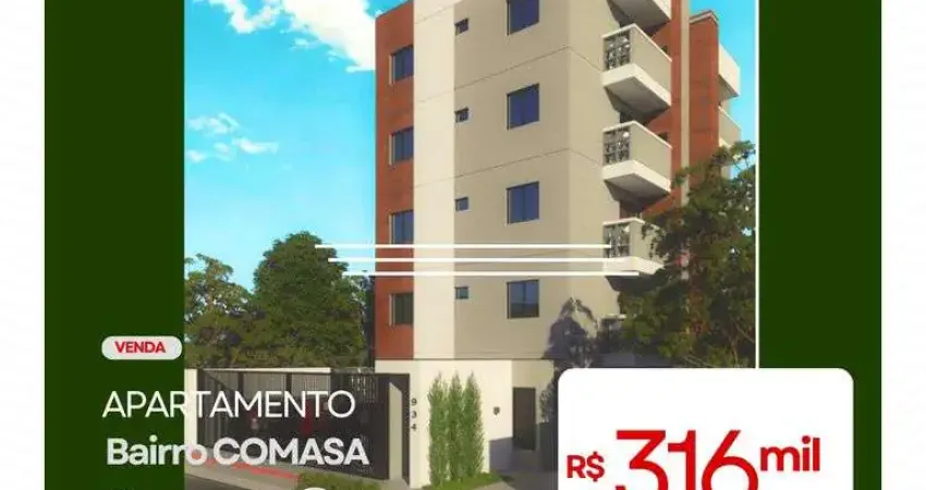 Apartamento térro com 53m², possui 2 quartos e 1 vaga de garagem.