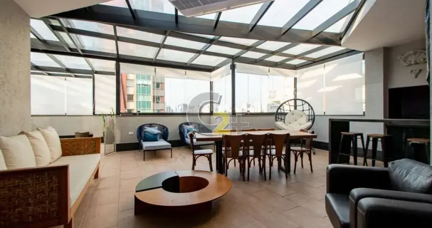 Cobertura á venda em moema, 5 quartos, 4 suítes,  4 vagas  de garagem.