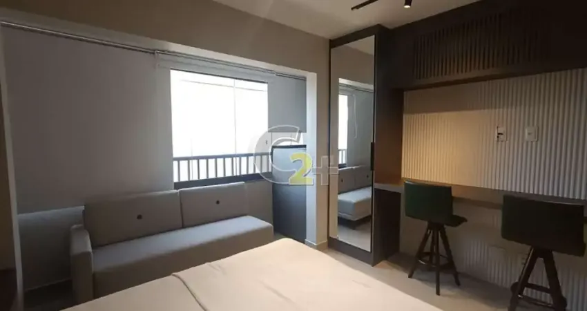 Apartamento Studio, mobiliado à venda em Pinheiros com 1 quarto, varanda,  sem vaga