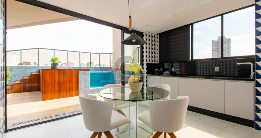 Cobertura duplex à venda em perdizes com 3 suítes, 4 vagas com piscina