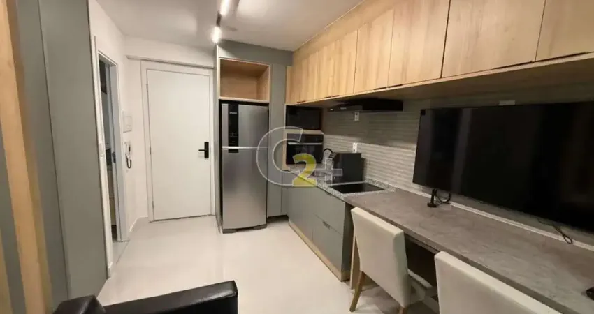 Apartamento studio mobiliado à venda em pinheiros com 1 quarto, sem vaga