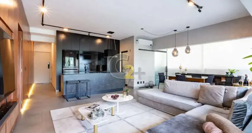 Apartamento mobiliado à venda em pinheiros com 2 suítes e 2 vagas