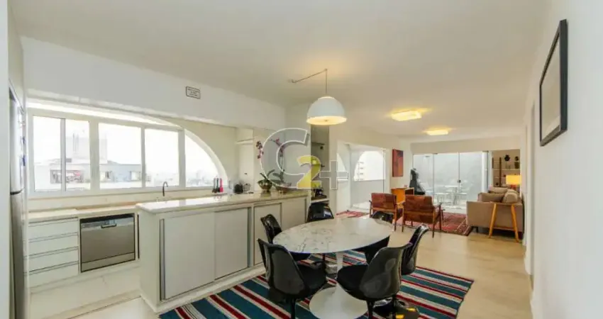 Cobertura duplex mobiliada à venda em higienópolis com 2 suítes e 2 vagas