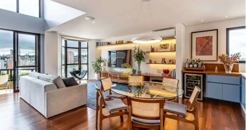 Apartamento duplex à venda em pinheiros com 2 suítes e 2 vagas