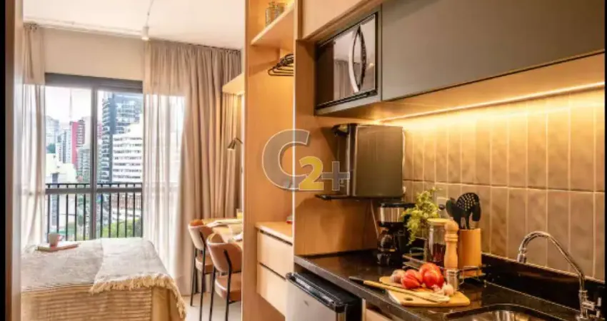 Apartamento studio, venda, bela vista, 1 quarto, sem vaga 19 m²- mobiliado