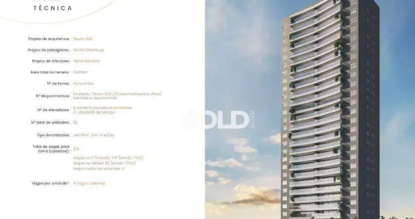 Apartamento com 4 dormitórios à venda, a partir de   r$ 1.800.000 - residencial amazonas - franca/sp