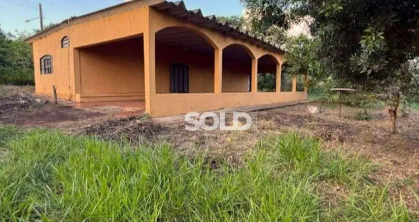 Chácara com 3 dormitórios à venda, 10000 m² por r$ 500.000 - arizona - patrocínio paulista/sp