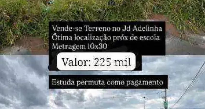 Terreno à venda, 300 m² por r$ 225.000 - jardim adelinha - franca/sp
