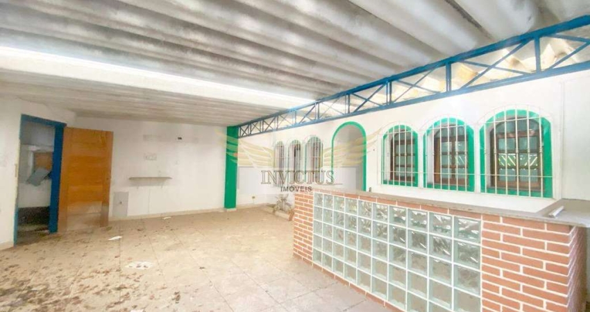 Casa Comercial com 6 Quartos para Alugar, 281m² - Bairro Jardim, Santo André/SP.