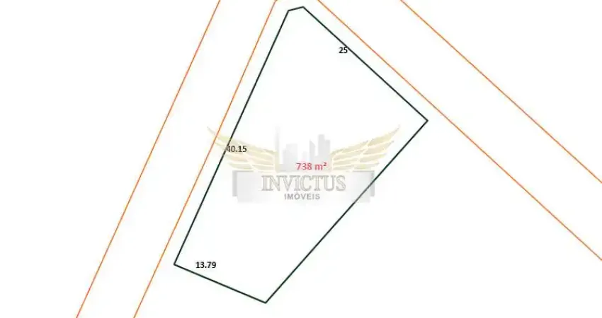 Terreno Comercial para Alugar, 738m² - Centro de Santo André/SP.