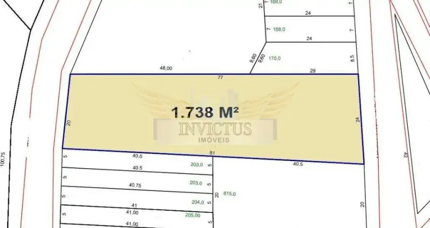 Terreno Residencial/Comercial para Comprar, 1.738m² - Campestre, Santo André/sp.