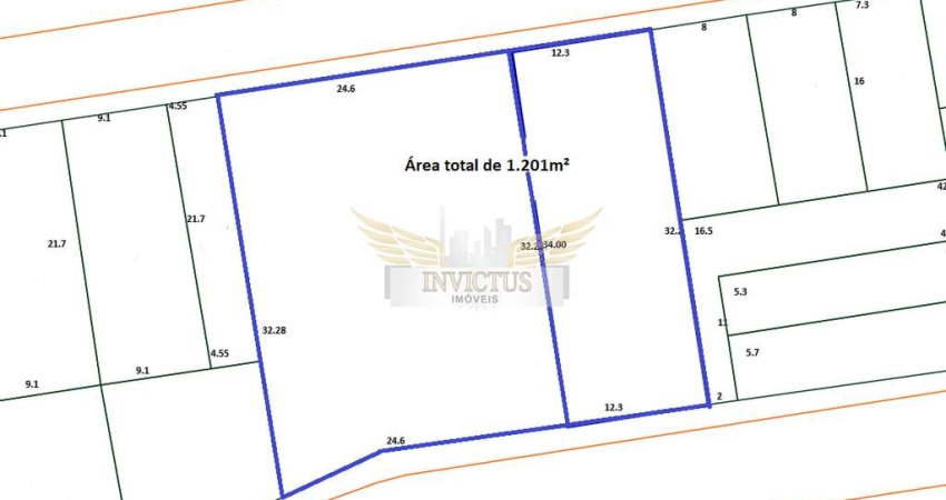 Terreno Residencial para Comprar, 1.201m² - Bairro Silveira, Santo André/SP.