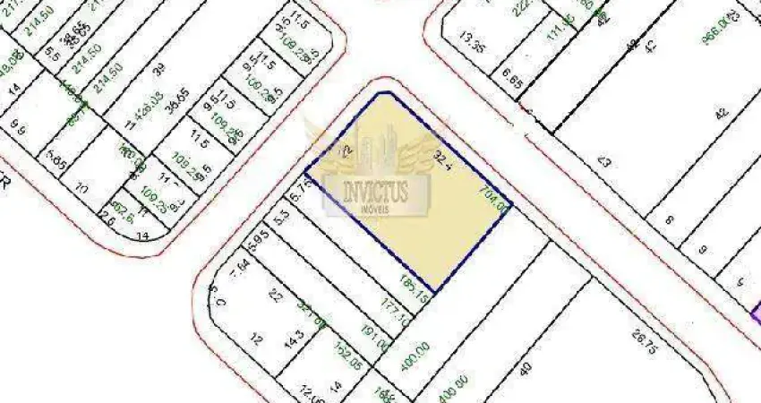 Terreno Residencial de Esquina para Comprar, 704m² - Centro de Santo André/SP.