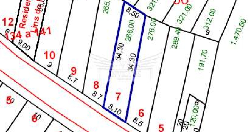 Terreno Residencial/Comercial à Venda, 266m² - Vila Valparaíso, Santo André/SP.