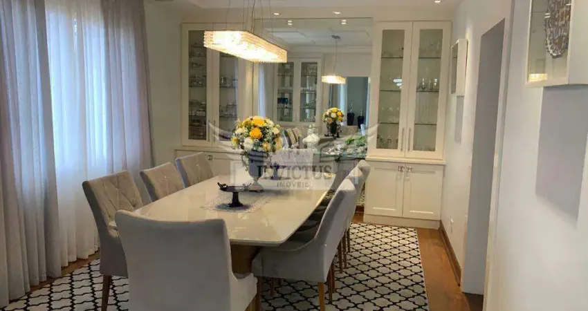 Altíssimo Padrão Montado e Decorado com 4 Suítes para Locação 340m² - Bairro Jardim, Santo André/SP.
