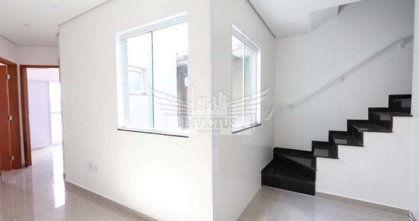 Ótima Cobertura sem Condomínio com 2 Dormitórios à Venda, 88m² - Jardim Utinga, Santo André/SP.