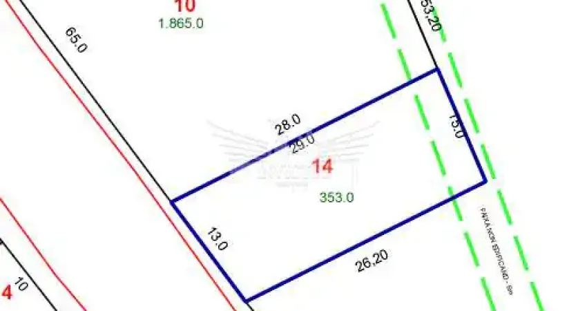 Terreno Comercial/Residencial à Venda, 353m² - Condomínio Maracanã, Santo André/SP.