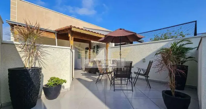 Cobertura sem condomínio com 2 quartos para comprar, 73m² - vila junqueira, santo andré/sp.