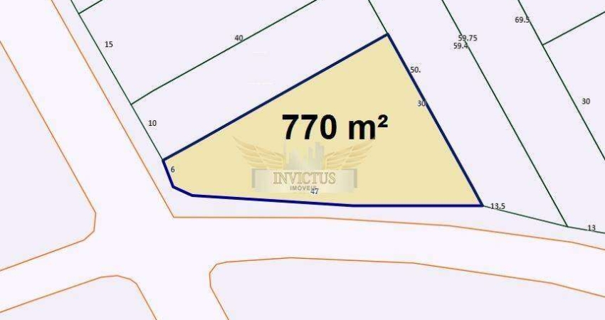 Terreno Comercial/Residencial para Comprar, 770m² - Campestre, Santo André/SP.