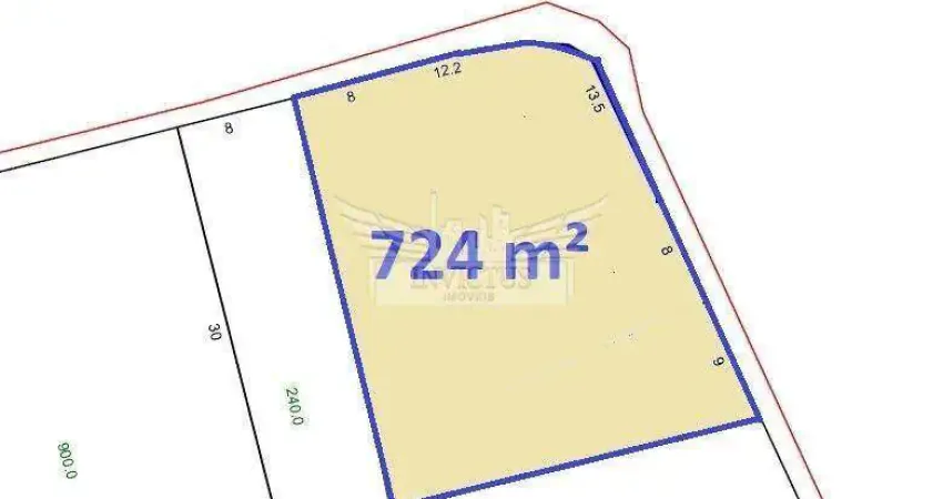 Terreno Comercial/Industrial para Alugar, 724m² - Parque Central, Santo André/SP.