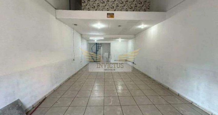 Salão Comercial para Alugar, 91m² - Centro, Santo André/SP.