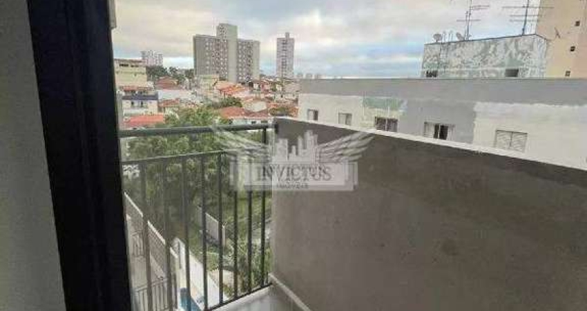 Apartamento com 2 Dormitórios no Edifício Abaeté para Comprar, 37m² - Vila Valparaíso, Santo André/SP.