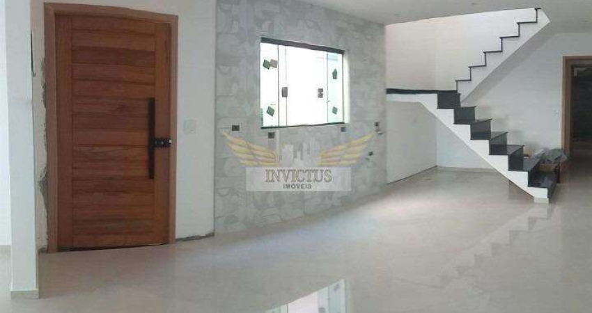 Sobrado com 3 Suítes para Comprar, 174m² - Campestre, Santo André/SP.