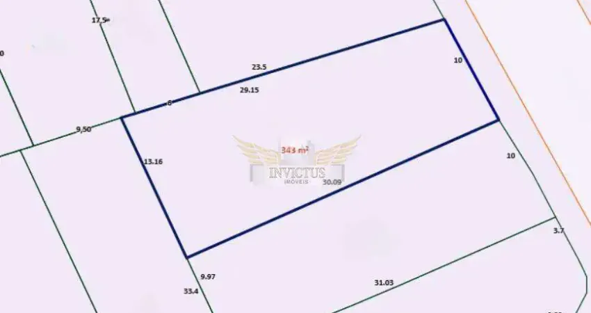 Terreno Comercial para Comprar, 343m² - Parque Industriário, Santo André/SP.