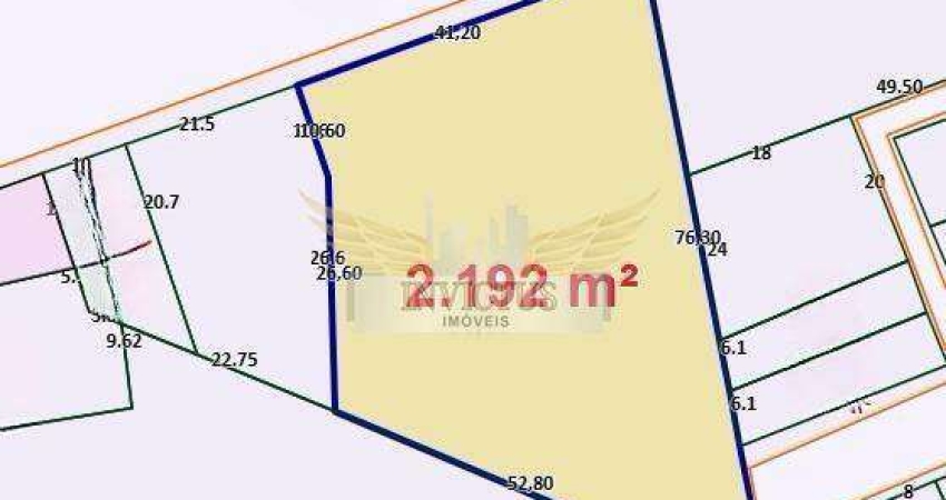 Terreno Comercial/Industrial para Comprar, 2.192m² - Casa Branca, Santo André/SP.