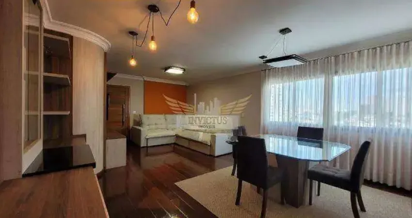 Apartamento Semi Mobiliado com 4 Quartos no Condomínio Maison Bouganville, 135m² - Bairro Jardim, Santo André/SP.