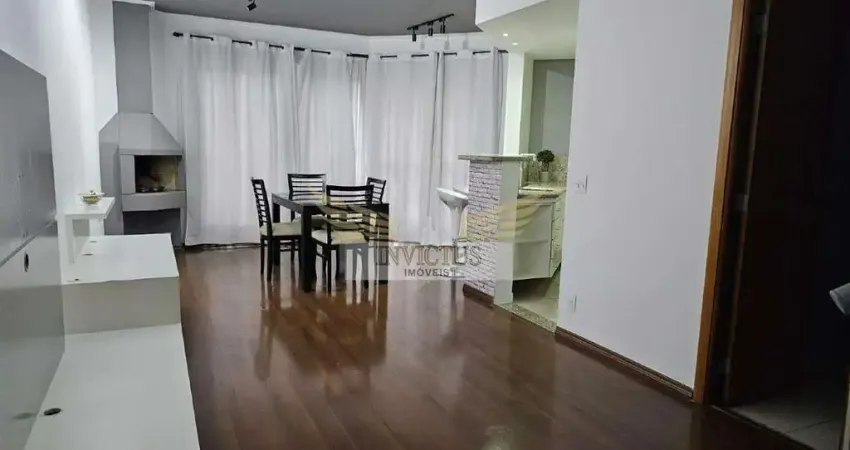 Apartamento Duplex Semi Mobiliado no Condomínio Elihom para Alugar, 104m² - Bairro Jardim, Santo André/SP.