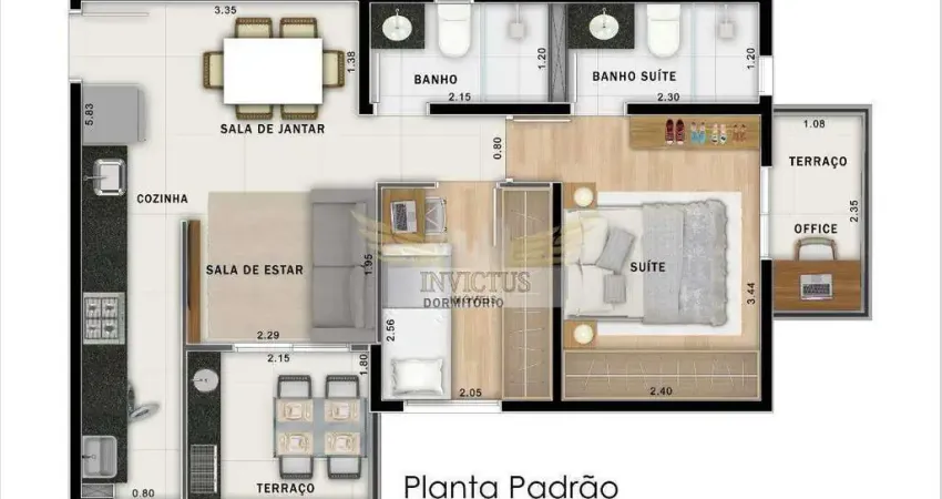 Apartamento com 2 Quartos no Move Jardim para Comprar, 44m² - Bairro Jardim, Santo André/SP.