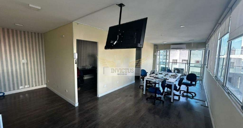 Sala Comercial no Edifício Studio II para Alugar, 80m² - Centro de Santo André/SP.